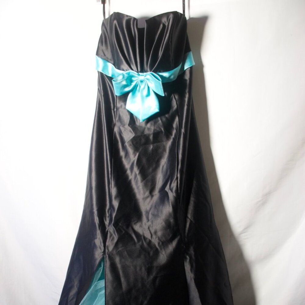 Jessica McClintock Formal Black / Mint dress Size 5